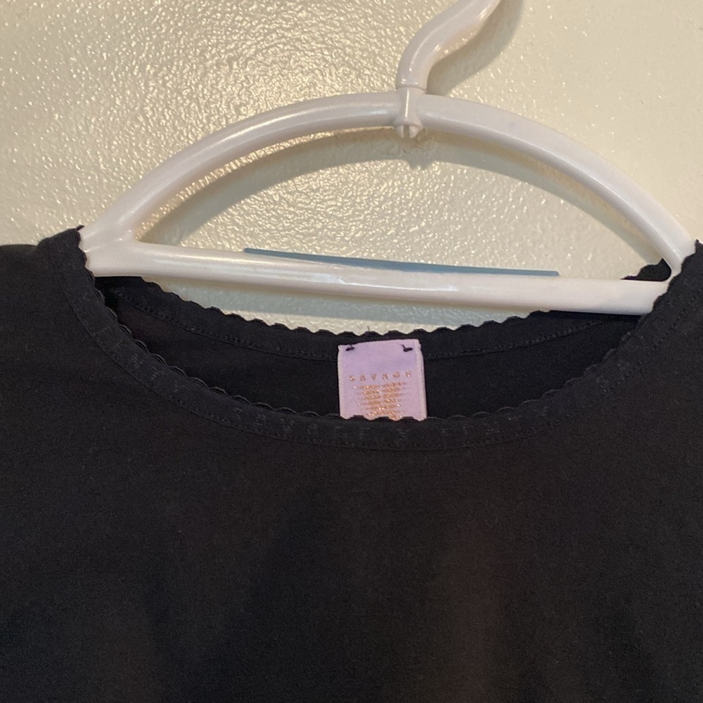 Savage X Fenty SPORTS BRA - CROP TEE SPORTS BRA - shirt BLACK 1X - Picture 5 of 12